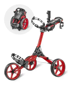 Caddytek 850018062169 Caddylite Compact 3 Wheel Golf Push Cart One Click Folding Design Smallest