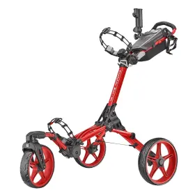 Caddytek Cp-auto-360red Caddylite Auto 360 Golf Push Cart 4-wheel Pushcart With Fold Swi