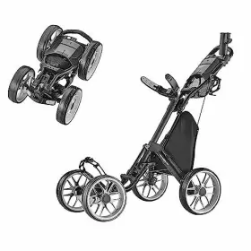 Caddytek Cpcc18dg Caddycruiser One Version 8 - One-click Folding 4 Wheel Golf Push Cart Dark Grey Caddytek Cpcc18dg Caddycruiser One Version 8 - One-click Folding 4 Wheel Golf Push Cart Dark Grey