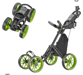 Caddytek Cpcc18lime Caddycruiser One V8 Golf Push Cart - Lime Caddytek Cpcc18lime Caddycruiser One V8 Golf Push Cart - Lime