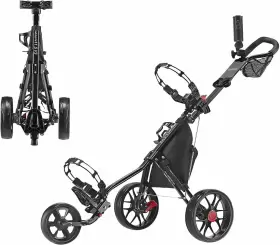 Caddytek Inc. Cp-115-3blk Caddylite 11.5 V3 3 Wheel Golf Push Cart - Superlite Deluxe