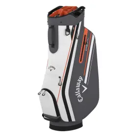 Callaway 197193006978 2024 Chev 14 Golf Cart Bag White Charcoal Orange