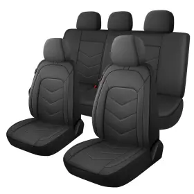 Caromop 1960104301 Luxury Faux Leather Seat Covers Full Set Breathable For C