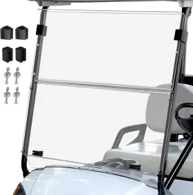Cartalia Cyg29fw Golf Cart Foldable Windshield 3/16 Inch 5mm Thicken Only Fits 2007-2016 Yamaha G29