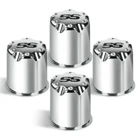 Cartclan Ct-0090 Golf Cart Ss Wheel Center Cap Cover Fits 2.65 Inch Dia Regular Sliver