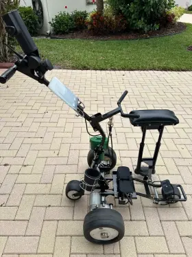Carttek Grx-1250li Remote Control Battery Powered Motorized Caddy Cart With Integrated Seat