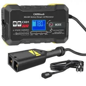 Carxtruck X004ryb7np/09090808 36v 18a And 48v 13a Golf Cart Battery Charger For Ezgo Txt With D Style Plug Smart
