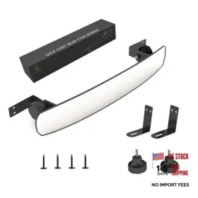 Cenulavo 717974007293 Golf Cart Rear View Mirror 16.5 Inch Extra Wide Panoramic 270 Adjustable