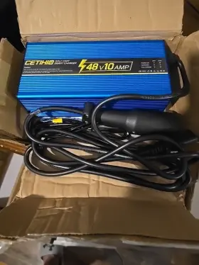 Cetihio 726084581746 Open Box Upgraded 10 Amp 48 Volt Golf Cart Battery Charger For Club Car Ds