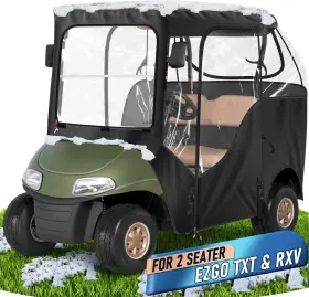 Cholila Cover 2-ezgotxt-enclosure Golf Cart Enclosure - 2 Passenger Driving For Ezgo Txt Rxv