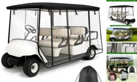 Chunm Ye-chunm-0143 6 Seater Golf Cart Cover Enclosure 6/4 2 Passenger Rain Pvc