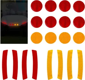 Ciatbyyj 662465 1 Nhngqviw 20 Pcs Safety Reflectors For Golf Cart Decals Carbon Fiber Anti-collis Ciatbyyj 662465 1 Nhngqviw 20 Pcs Safety Reflectors For Golf Cart Decals Carbon Fiber Anti-collis
