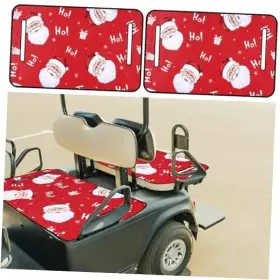 Cinnvoice Qiy-cinnvoice-0378 2 Pcs Christmas Golf Cart Seat Covers Universal Fit Blanket