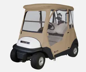Classic Accessories 445037913962 Club Car Golf Cart 2 Person Enclosure Portable Protector Cover Wall Panel Sand