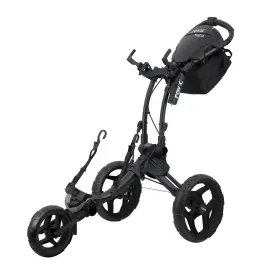 Clicgear Cgrv1d2-cblk Rovic Rv1d 2.0 Disc Golf Push Cart 3-wheel Fits All Backpacks C