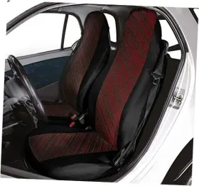 Co.ra. Spa 000129168 Smart Fortwo Custom Front Seat Covers Diago Red