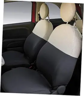 Co.ra. Spa 129379 Custom Front Seat Covers Fiat 500 07 Grey/cream