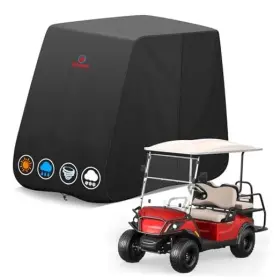 Comnova Gcc-4p-112-blk Golf Cart Cover 4 Passenger - 600d L- For 2 2/4