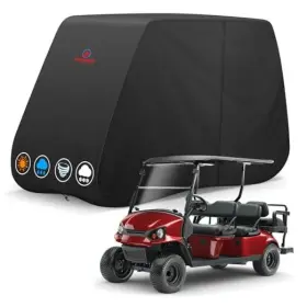 Comnova Gcc-6p-138-blk Golf Cart Cover 6 Passenger - 600d Xl- For 4 2/6