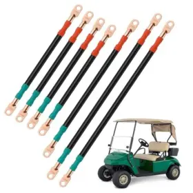 Copper Yt67643 Heavy Duty 4 Gauge Golf Cart Battery Cables Fit For 36v 48v Ezgo Txt 1994-up