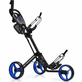 Costway Sp37607bl 3 Wheel Golf Pull Cart Folding Lightweight With Brake Scoreboard Adjustable Handle Costway Sp37607bl 3 Wheel Golf Pull Cart Folding Lightweight With Brake Scoreboard Adjustable Handle