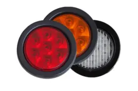Crimp Supply R0704110 Alt 4 Inch Rnd 7 Led Amber Color Turning Signal Light Head Only
