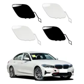 Czshiyue Amz-tcg-bm3x-2022-qr-zzb Car Front Bumper Tow Hook Cover Cap Right Side Snow Mountain White