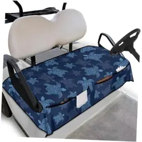 Darisoco Dar-aicy013czc80-1-29 Golf Cart Seat Covers Universal Towel Blanket With Blue Turtle