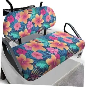 Darisoco Dar-ysfa4459czq22-22 Ezgo Rxv Seat Covers With Elastic Edges - Heavy-duty Universal Size For Flower