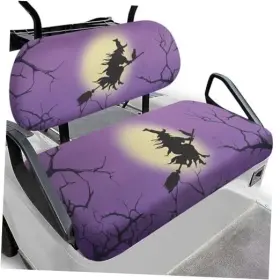 Darisoco Dar-ysfb05259czq22-1-6 Ezgo Rxv Seat Covers With Elastic Edges - Heavy-duty Universal Halloween Witch