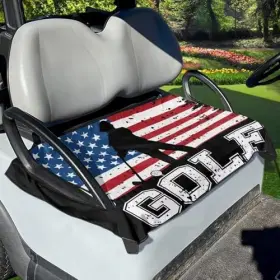 Darisoco Dar-ysfe3973cz47-16 Golf Cart Seat Covers Blanket Towel American Flag Print