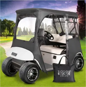 Direct 445035939940 2 Passenger Golf Cart Enclosure Cover For Ezgo Txt And Rxv 4-sided Clear Windows