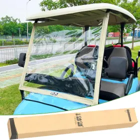 Direct 705353563041 Golf Cart Windshield For Club Car Precedent Portable Foldable Pvc Clear Windshi