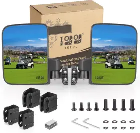 Direct 726084378865 Golf Cart Mirror Side No Drilling Required Folding Universal For Club Ca