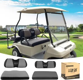 Direct 744110034868 Golf Cart Front Rear Seat Cover Set For Ezgo Txt Rxv And Club Car Ds 2000-up Flat Direct 744110034868 Golf Cart Front Rear Seat Cover Set For Ezgo Txt Rxv And Club Car Ds 2000-up Flat