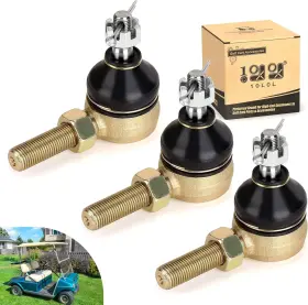 Direct 744110863093 Ball Joint Kit For Club Car Ds Golf Cart Gas And Electric 1976-2008 Set Of 3 Tie R