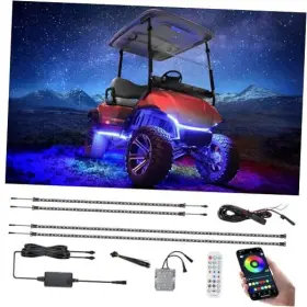 Dong Guan Yi Zhan Network Technology Co. Ltd. Roy-0431bk-01 Golf Cart Underglow Led Strip Lights Accent Neon Lighting Kit For Ezgo Yamaha