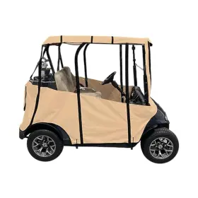 Doorworks Golf Cart Enclosures 799418059648 Premium Cover Universal Portable And Drivable 4-sided Black