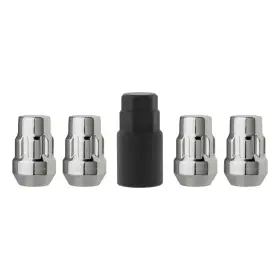 Dpaccessories Lcb3l1hc-ch04lk4 Chrome 7/16-20 Lug Nut Locks Bulge Acorn 36mm 1.4 Inch Tall
