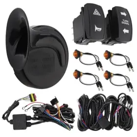 Drisentri Hor 10e Utv Turn Signal Kit With 110d Horn Universal Plug And Play Atv Blinker