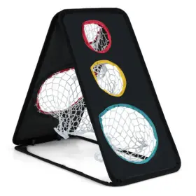 Dual-sided Golf Chipping Net Triple Target Training 694162395649 Dual-sided System With 5 Holes