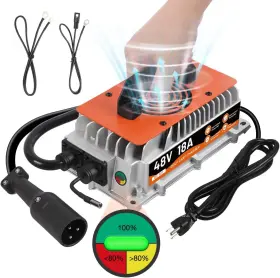 Duoyi Bc-101 48 Volt Golf Cart Battery Charger For Club Car Precedent And Ds Models Orange