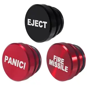 Dweii Dw-14107154 3 Pieces Aluminum Dustproof Plug Billet Button Plugs 12-volt Replacement F