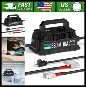 Dyness Arc58.4v-18a 48v Lithium Golf Cart Battery Charger 18a Waterproof Fast Dyness Arc58.4v-18a 48v Lithium Golf Cart Battery Charger 18a Waterproof Fast