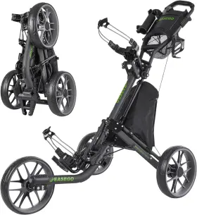 Easego 445010344325 Foldable 3-wheel Golf Push Cart With Phone Cup Umbrella Holders Easego 445010344325 Foldable 3-wheel Golf Push Cart With Phone Cup Umbrella Holders