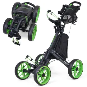 Easego 768274798664 Golf Push Cart 4 Wheel Walking Carts 30.31 Inch Lime Green