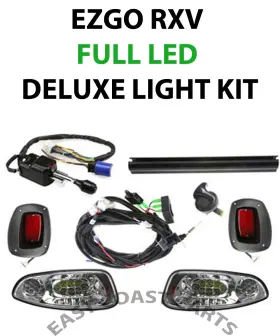 East Coast Carts Gl-rxv-16-1 Ezgo Rxv 2016-newer Deluxe Led Light Kit With Turn Signal Brake And Horn