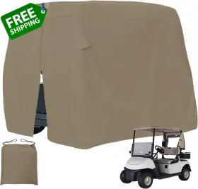 Easy-going 726084077935 Easy-going Golf Cart Cover Fit For 2/4 Passenger Ezgo Club Car Yamaha