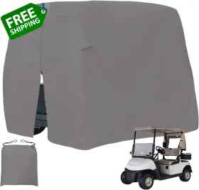 Easy-going 744110413489 Easy-going Golf Cart Cover Fit For 2/4 Passenger Ezgo Club Car Yamaha