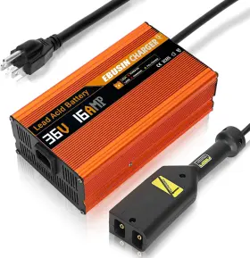 Ebusin 445020280248 36 Volt Golf Cart Battery Charger 4-6 Hours Full Charge With Trickle Ebusin 445020280248 36 Volt Golf Cart Battery Charger 4-6 Hours Full Charge With Trickle